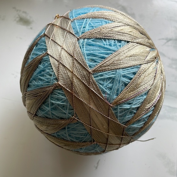 VINTAGE - Traditional Japanese Temari Ball, Kiku Pattern - Picture 6 of 7